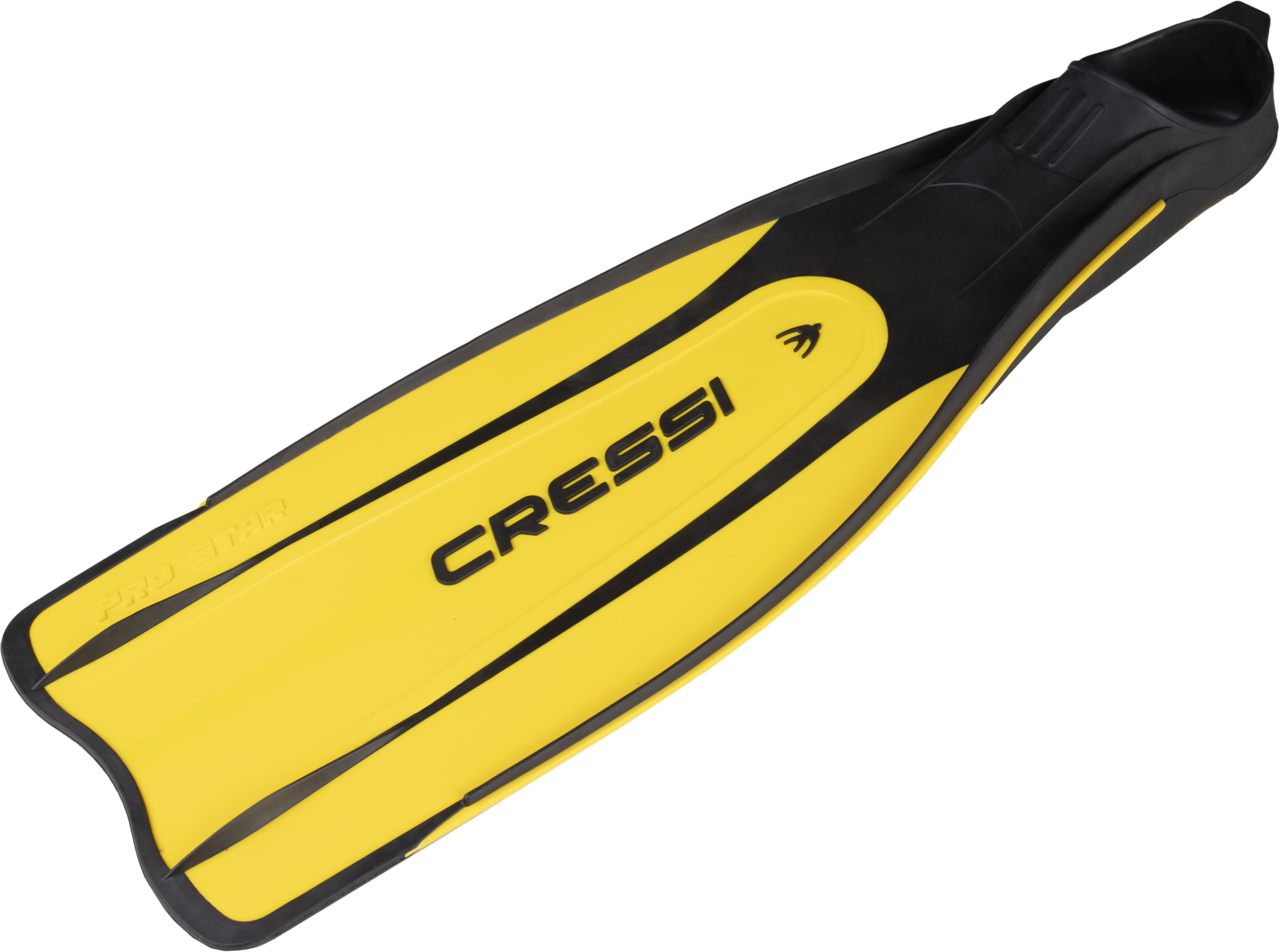 Cressi Pro Star - Aletas de Buceo para Adultos con pies reactivos
