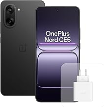OnePlus Nord CE5 Smartphone 8GB RAM 256GB Memory, 6.77 Inch, 120Hz AMOLED, 50MP OIS, 5200mAh Battery, with 80W Charger, Black