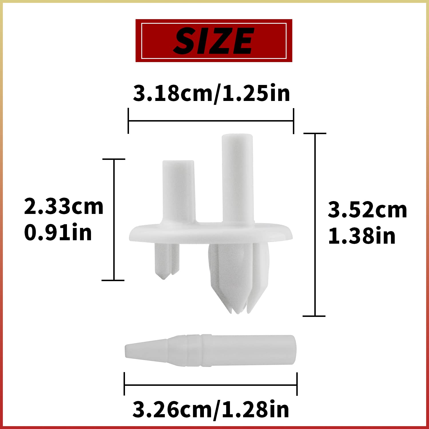 2-Pack Refrigerator Crisper Cover Supports – Replaces Frigidaire 241993001, AP4393090, PS2358879