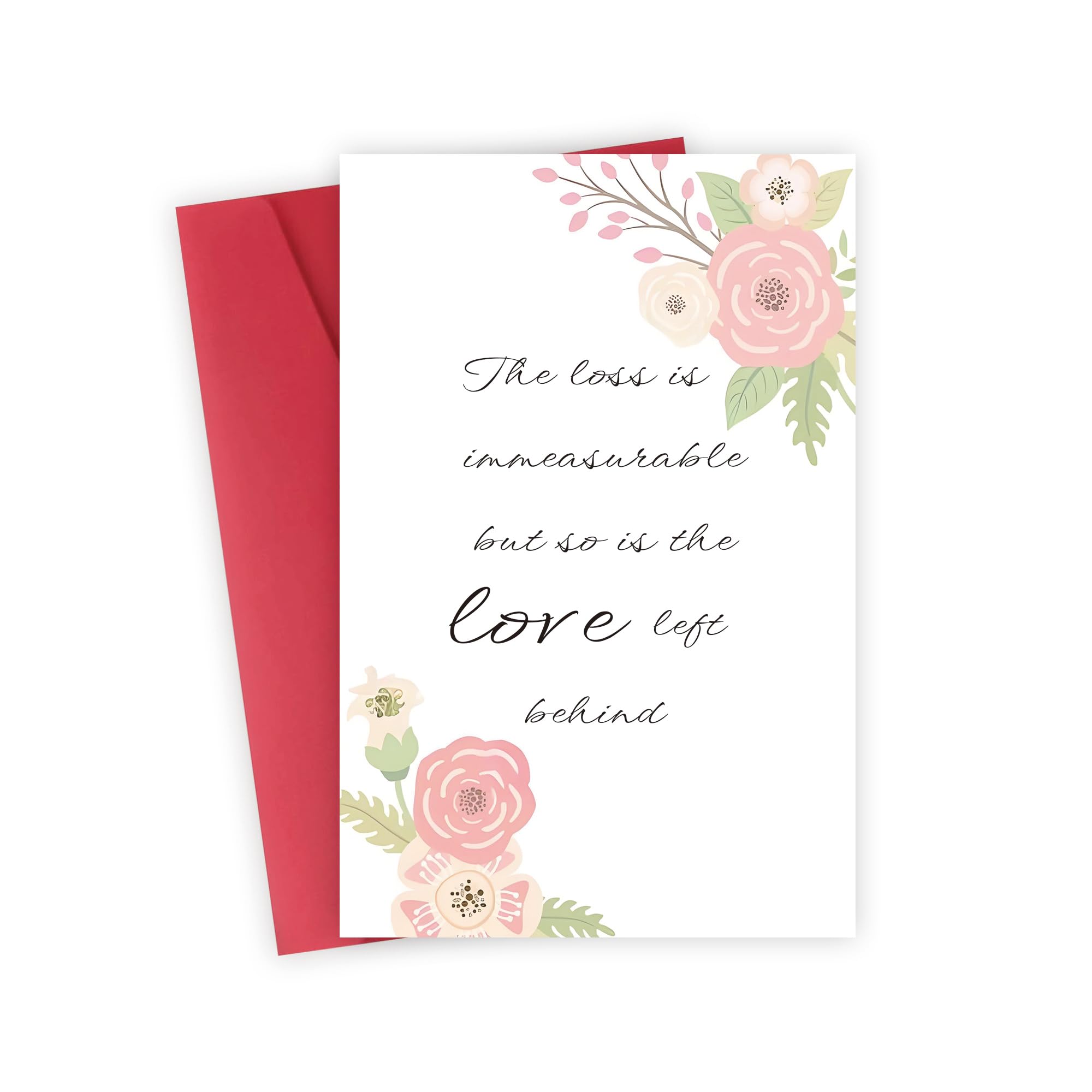 FSSDAS Sympathy Cards for Loss of Loved One with Envelopes, Thinking of You Gift, Sympathy Gifts for Loss of Loved One, Bereavement Condolences Card