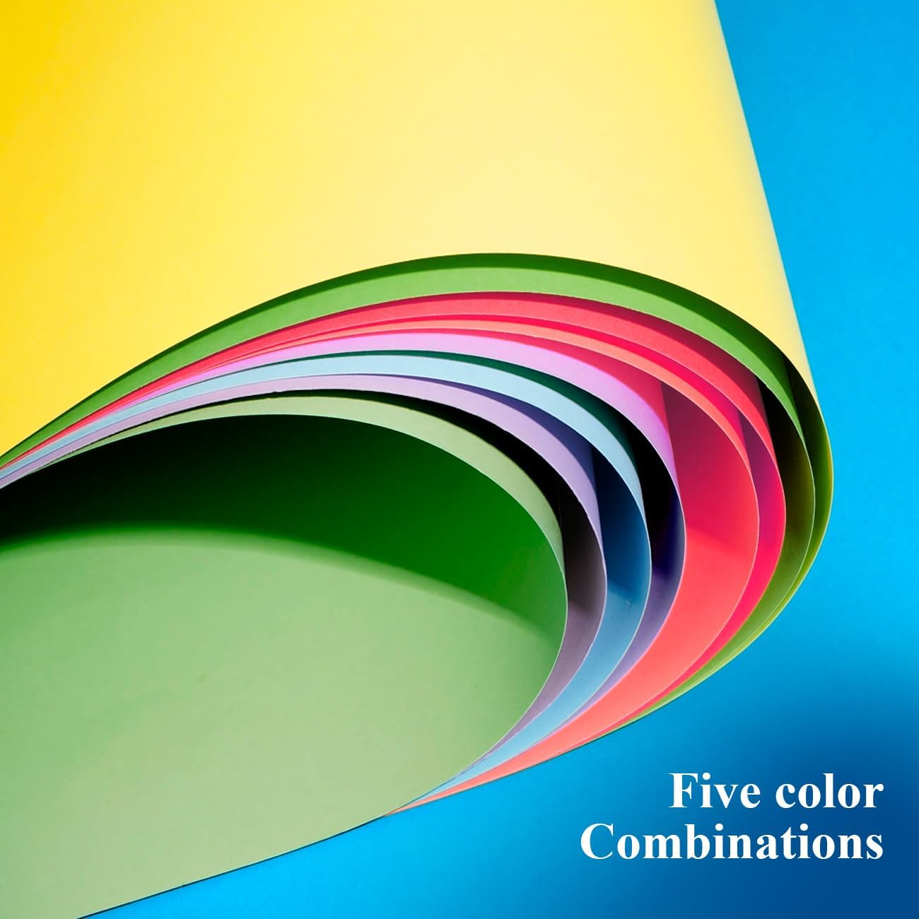 Half Letter Colorful Blank Printer Paper - 100 Sheets/200 Pages Copy Ppaers, Per Color 20 Sheets, 5 Colorful Paper Printing in Office/School/Home, 5.8" x 8.25" image 3