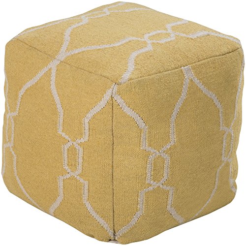Jill Rosenwald by Surya Hand Made 100% Wool Ivory 18" x 18" x
