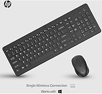 Vista 4 de HP Combo de teclado y mouse inalámbricos 330 - Receptor USB inalámbrico de 2.4 Ghz - Teclas Chiclet, 12 atajos de teclado - Mouse multisuperficie