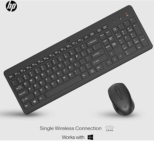 Miniatura 5 de HP Combo de teclado y mouse inalámbricos 330 - Receptor USB inalámbrico de 2.4 Ghz - Teclas Chiclet, 12 atajos de teclado - Mouse multisuperficie de
