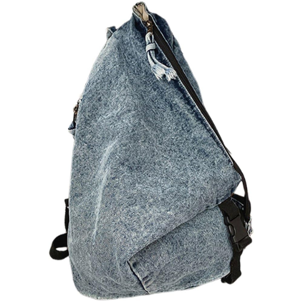 Sac à dos vintage denim pour voyage cabine et balade style rétro Y2K unisexe