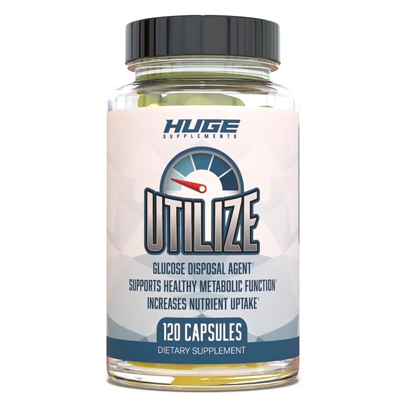 Huge Supplements Bloqueador de Carboidratos com Berberina 1.500 mg, Melão-amargo 500 mg e Canela 125 mg, 120 cápsulas
