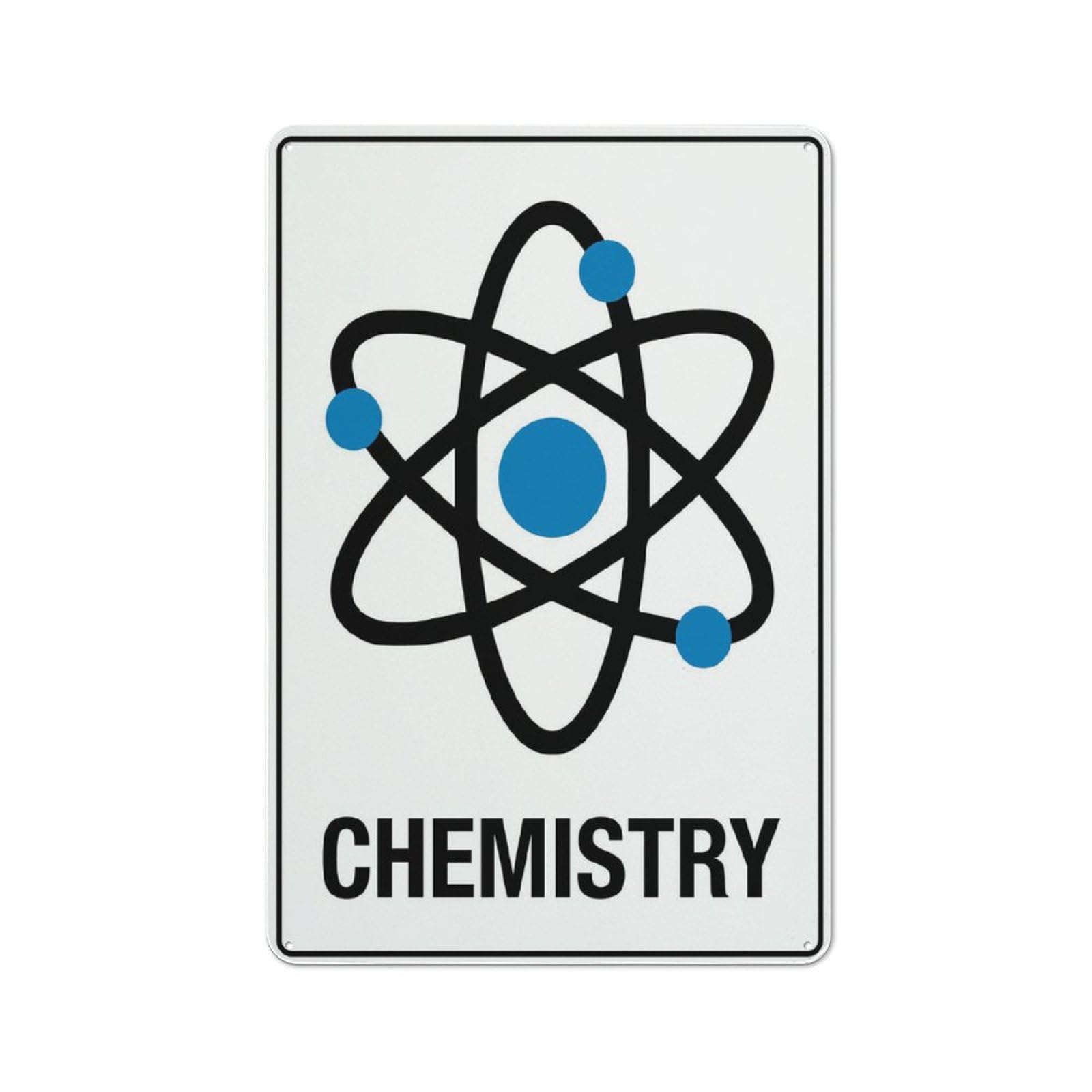 Chemistry Symbol Sign Warning Tin Sign Home Kitchen Farm Garden Garage Wall Decor 12X8Inch