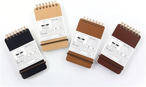 Miniatura 2 de Midori 11799006 Bloc de notas WM Anillo Memo Grano Marrón Oscuro