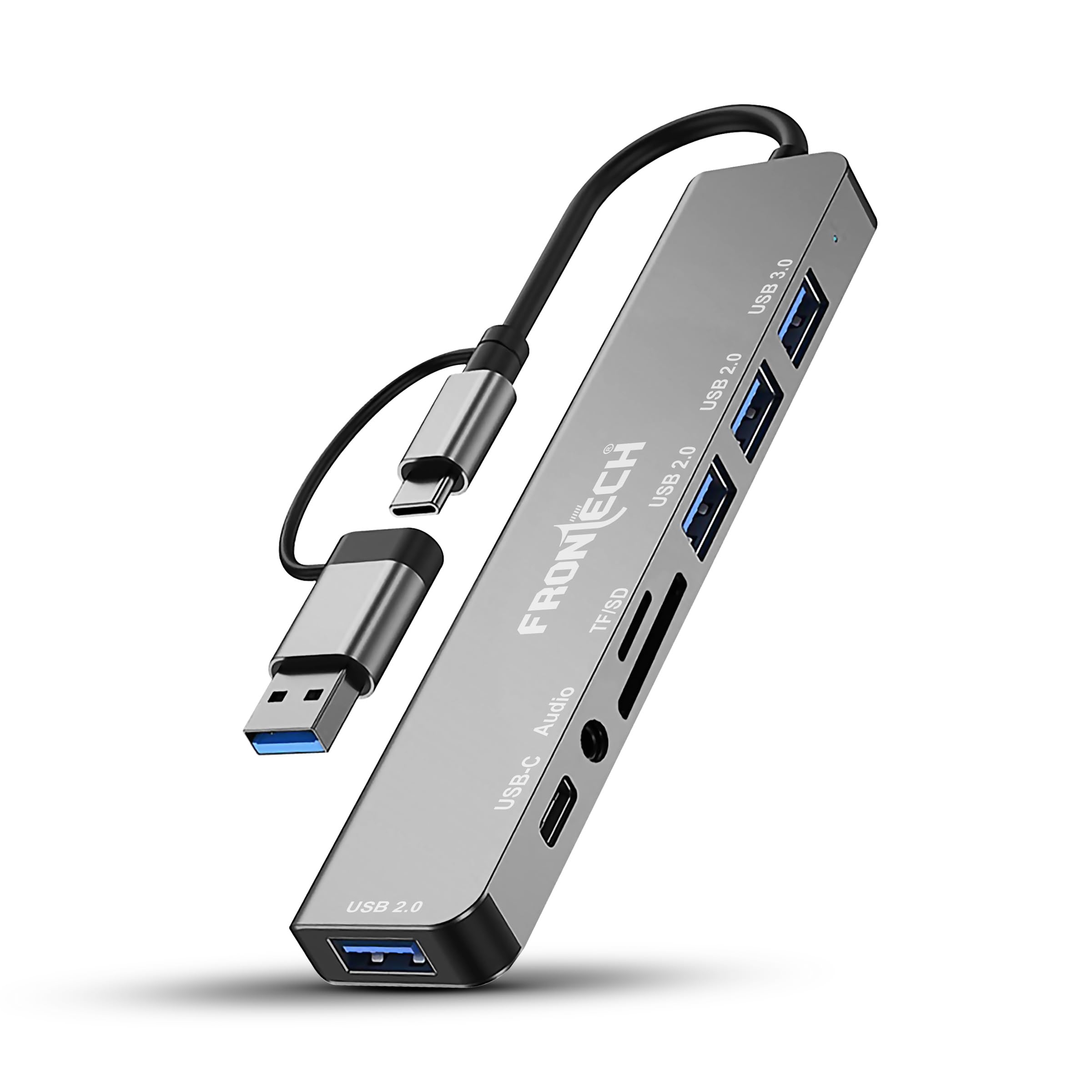 Frontech Multiport HUB,USB 3.0, 3X USB 2.0,Compact Metal Design, Multi OS Compatible. (NC-0058)