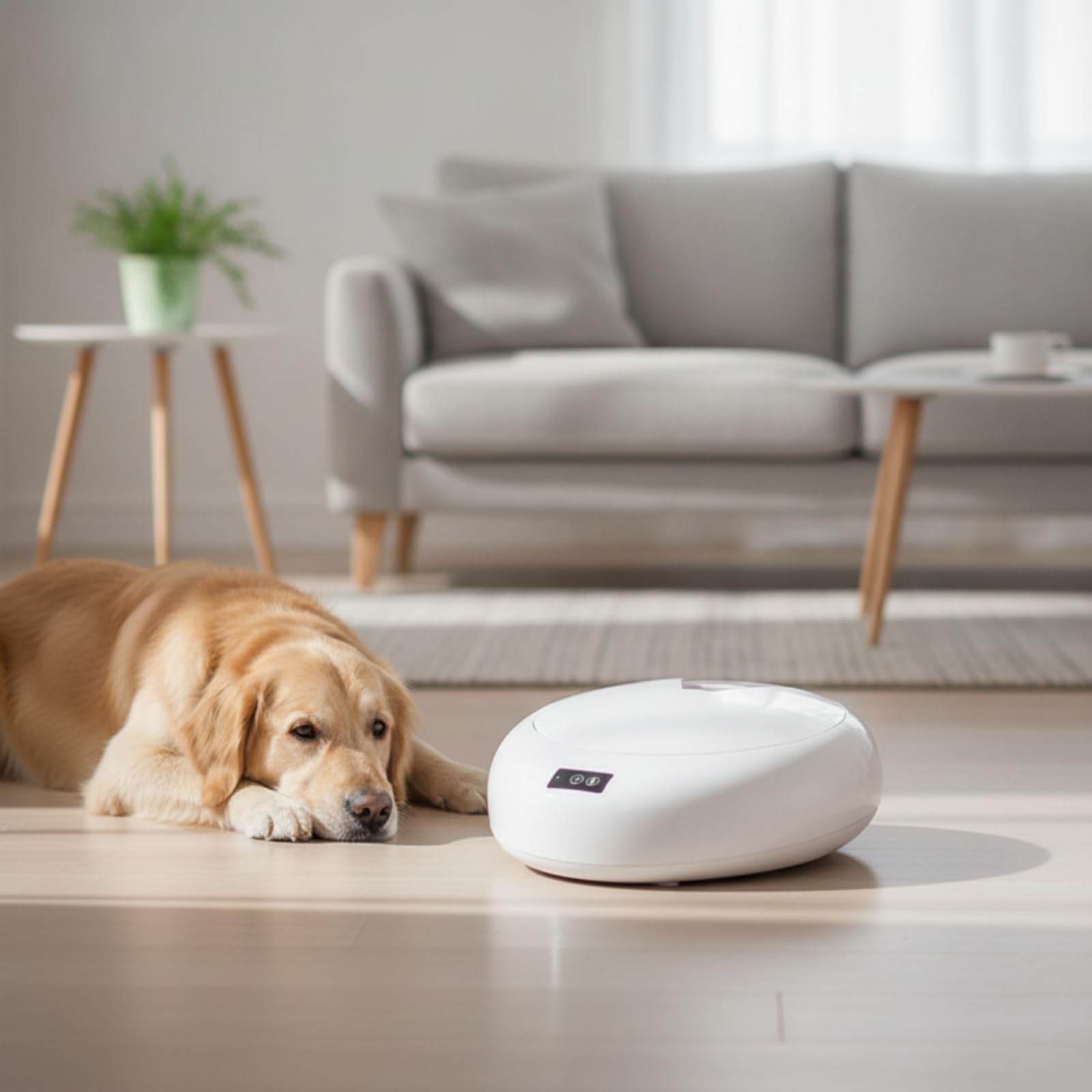 Comero Automático mporizado Dispensador Comida Compacto para Perros, Conejos, Inriores