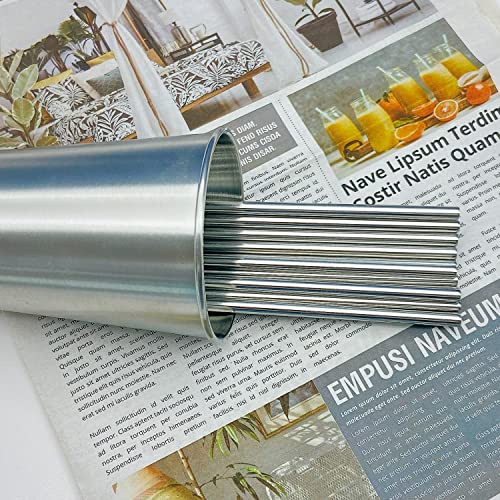 Pitillos de acero inoxidable 24 pcs 26.7 cm rectos reutilizables miniatura 6