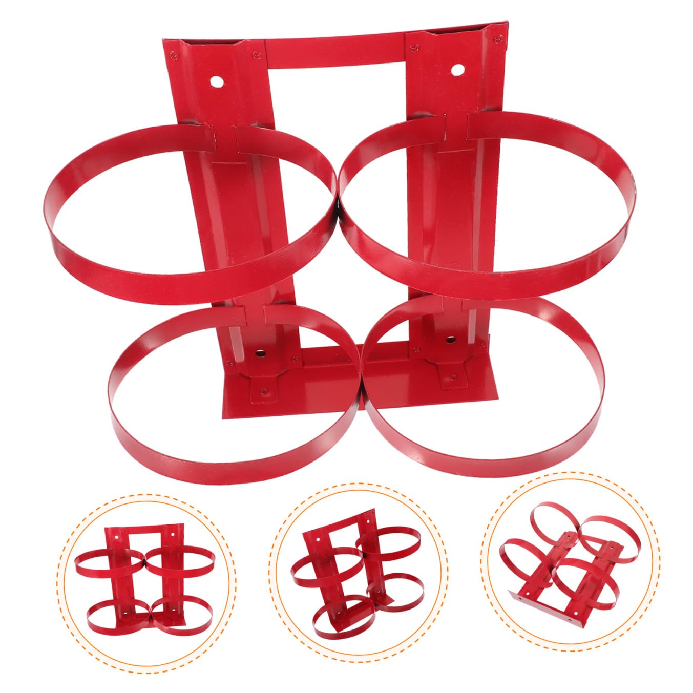 SHINEOFI Estante Para Extintores De Pared Soporte Doble Para Colgar Extintores Soporte Para Extintor De Incendios Sala De Estar
