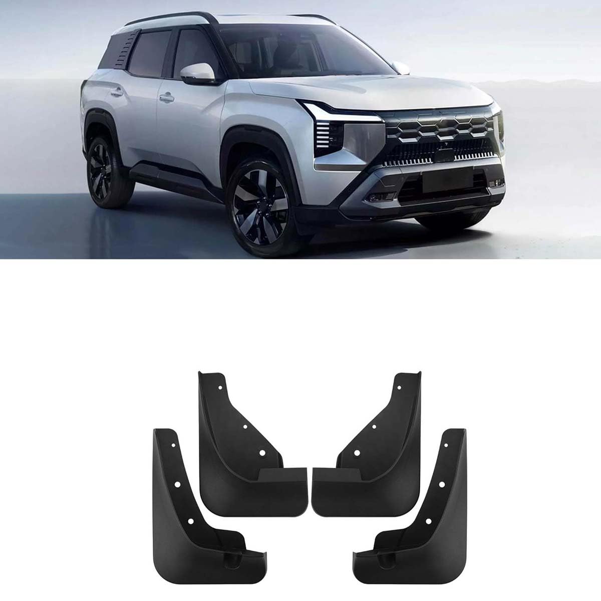 BXQDAM Car mud flaps,Compatible with Mitsubishi Destinator 2026,Car exterior accessories