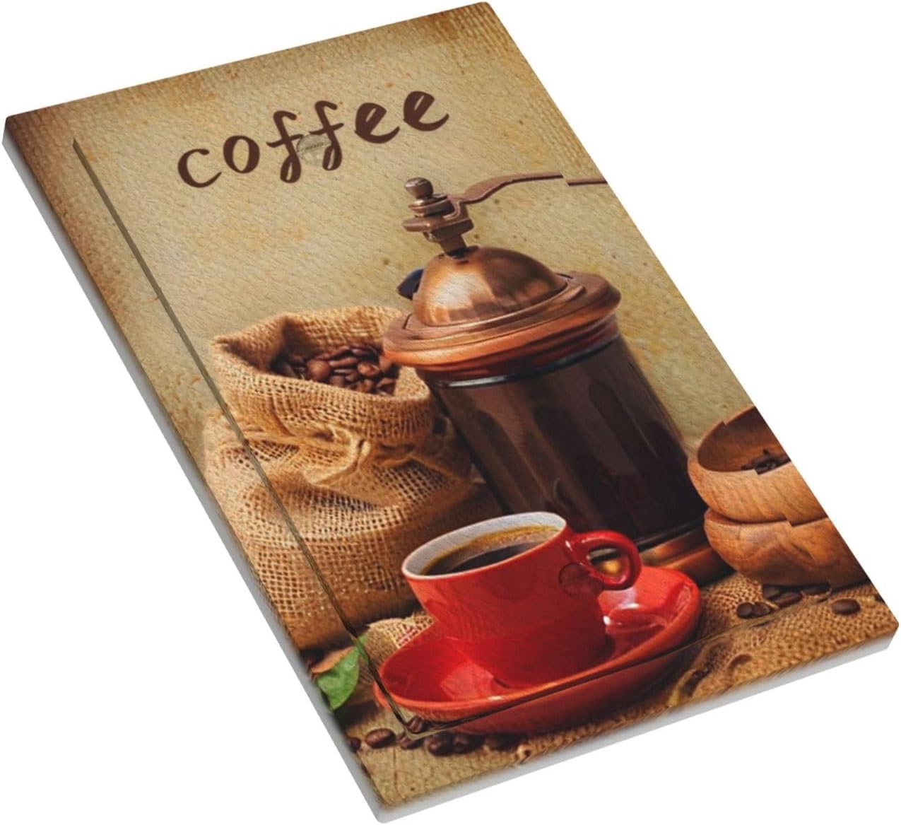 Blank Wall Plate Vintage Coffee Rustic Coffee Beans & Espresso Cup Design 1 Gang Decorative Outlet Cover for Kitchen, Cafe, Cozy Home Decor image 3