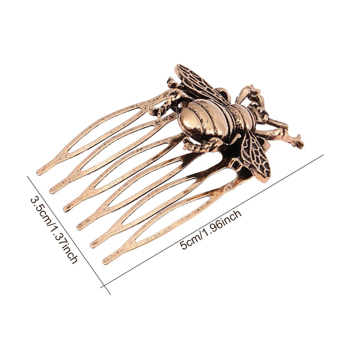 Minkissy 4pcs Vintage Hair Comb Bee Cartoon Animal Comb Headwear Hairpin Hair Accessories for Wedding Banquet Party