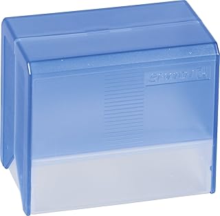 Brunnen - Fichero (tamaño DIN A7, estireno, capacidad para aprox. 250 unidades), color azul