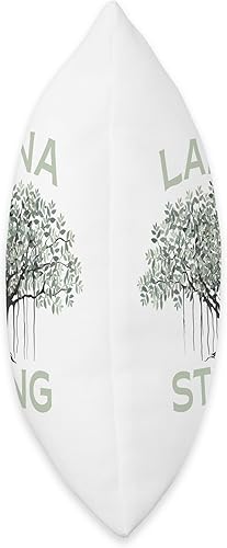 Vista 2 de Lahaina Banyan Tree Maui Hawaii Strong Almohada de tiro 18x18, multicolor