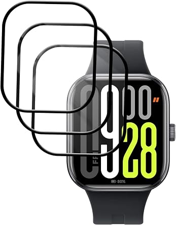 3-Pack for XIAOMI Redmi Watch 5 Smartwatch Screen Protector, Upgrade 3D Screen Protector Film Anti-Scratch Non-Bubbles Soft HD PMMA Clear Film