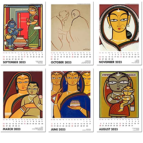 Image of Tallenge - Jamini Roy - 2023 Desk Calendar - 6 x 9 Inches for Home & Office (Paper, Desk Calendar)