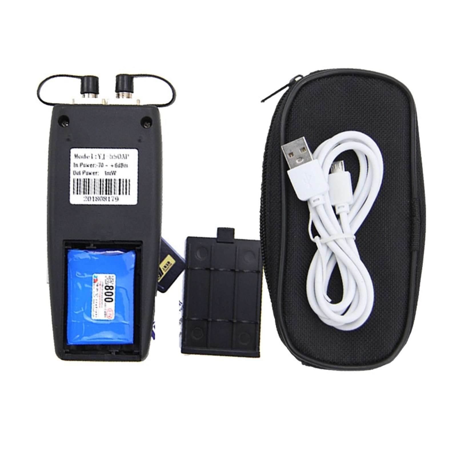 Testeur de Fibre Mini Compteur De Puissance Optique Multi-testeur Fiber, Avec Localisateur Visuel Défauts, Source 10MW, Rechargeable USB