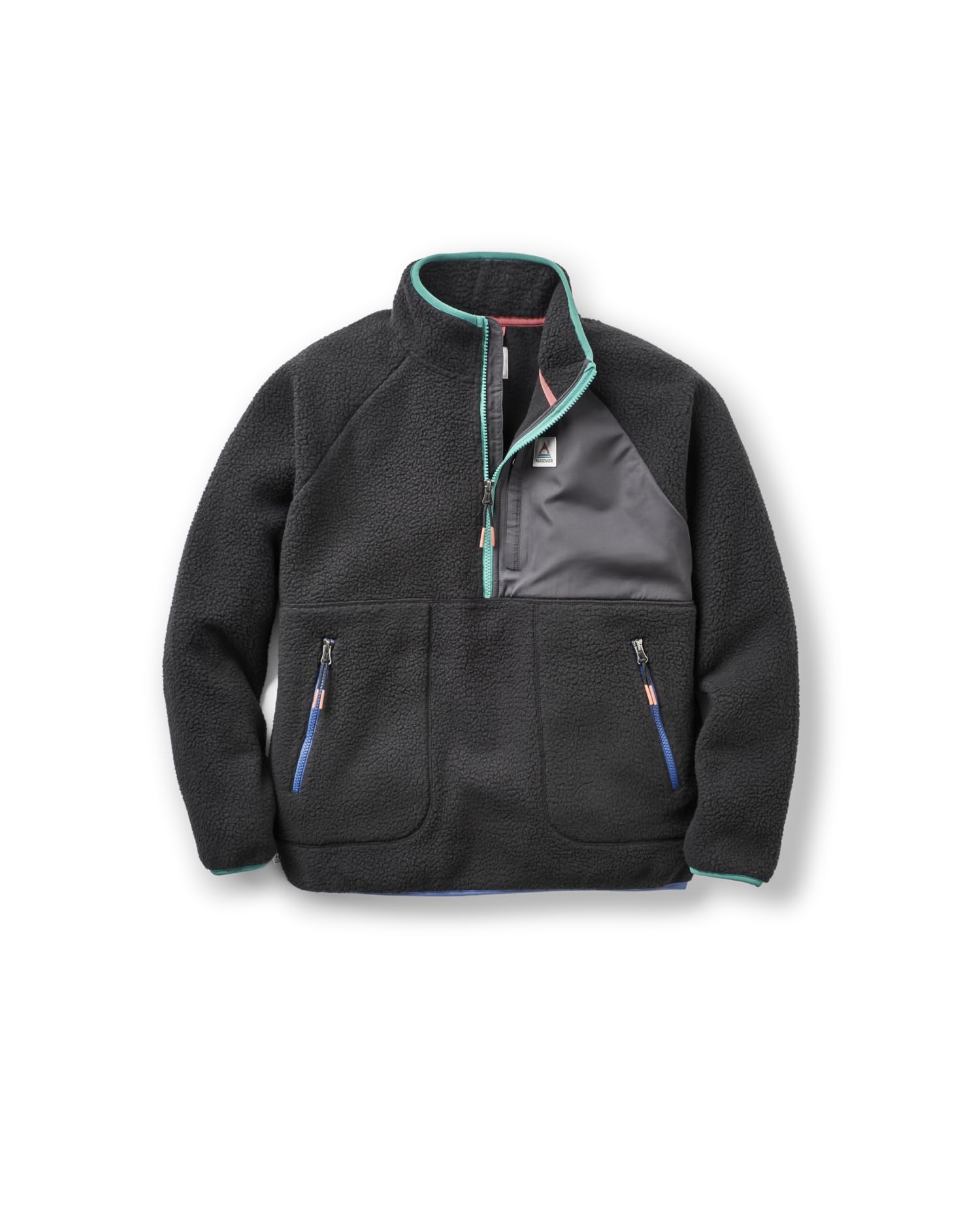 Passenger Women's Home Recycled Sherpa Fleece (UK, Alpha, L, Regular, Regular, Black)