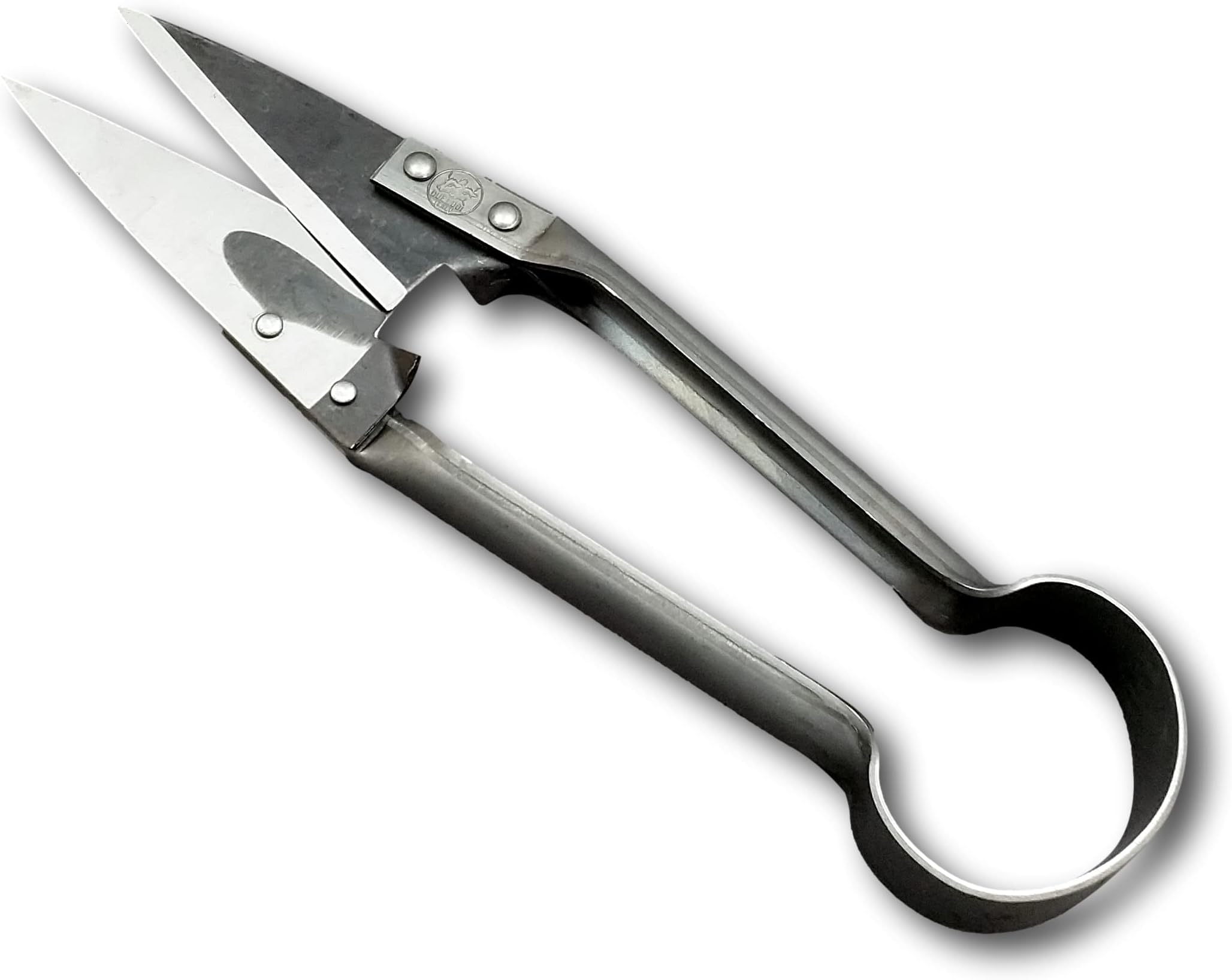 Due Buoi Single Bow Straight Sheep Shears DB 160/25-2" 1/3 The Shortest Blade Length - 10" Total Length