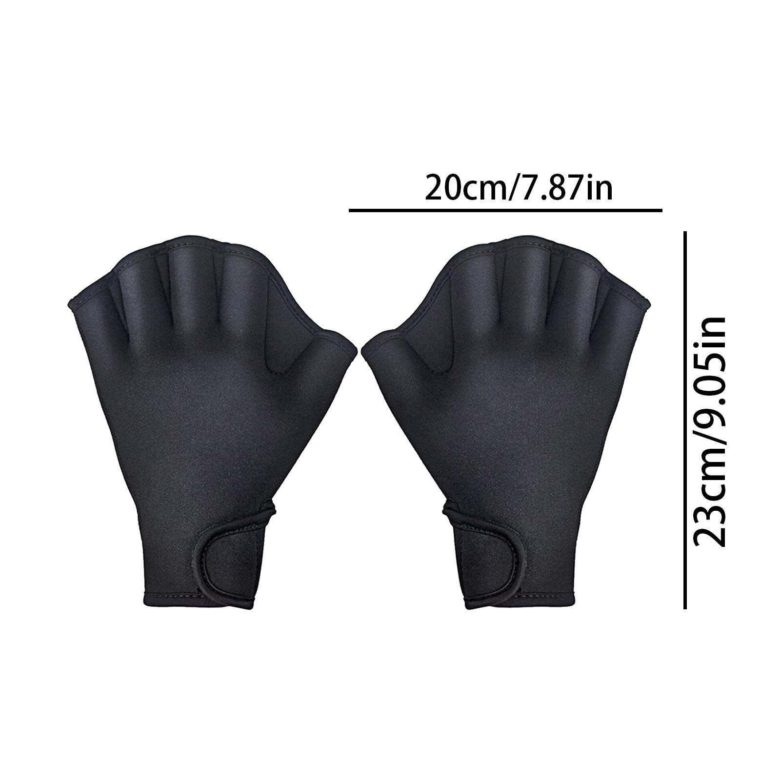 Guantes con palmeado | Guantes de neopreno de remo con natación para fitness de natación, manoplas ligeras para aeróbicos acuáticos, aeróbicos acuáticos,