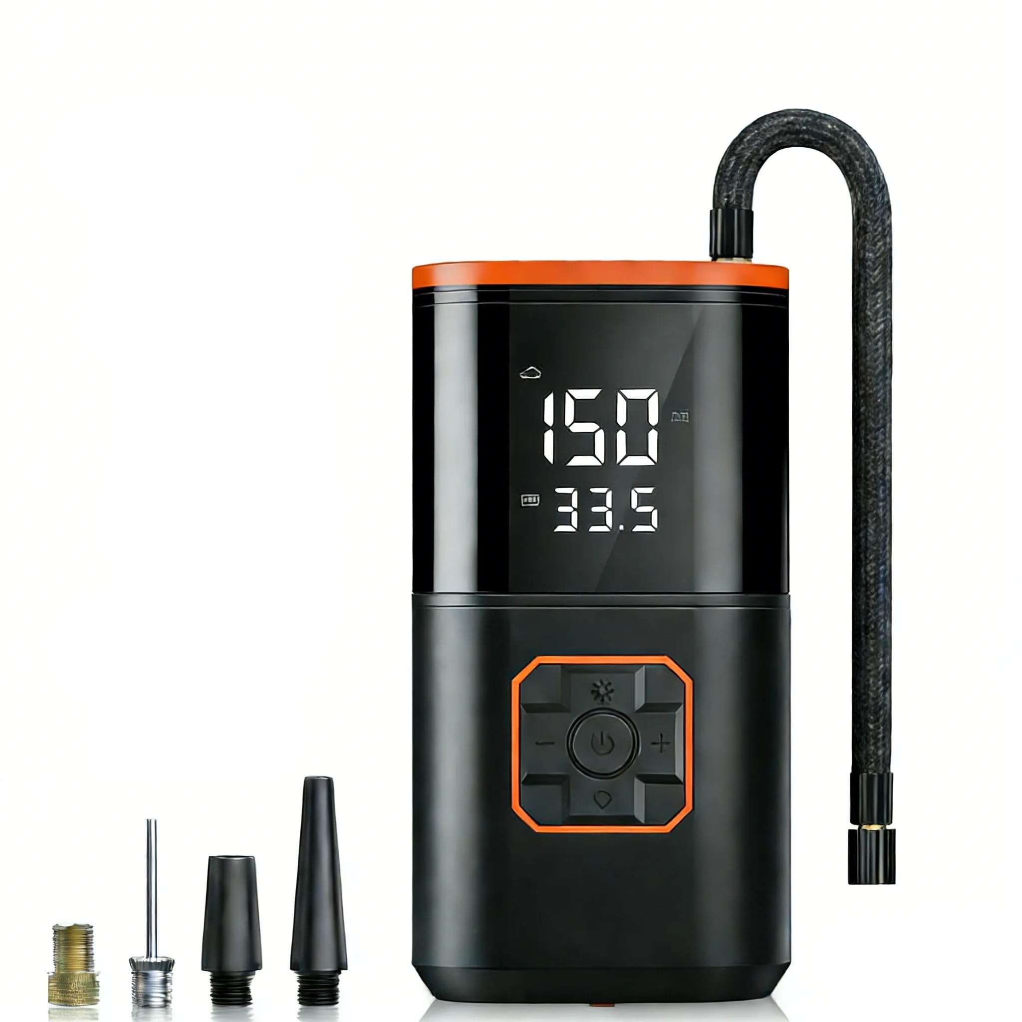 Compresores de aire portátiles Inflador de neumáticos portátil 150PLS, compresor de aire, banco de energía Compatible con coches, bicicletas, motocicletas, neumáticos y pelotas Inflador Ruedas Coche