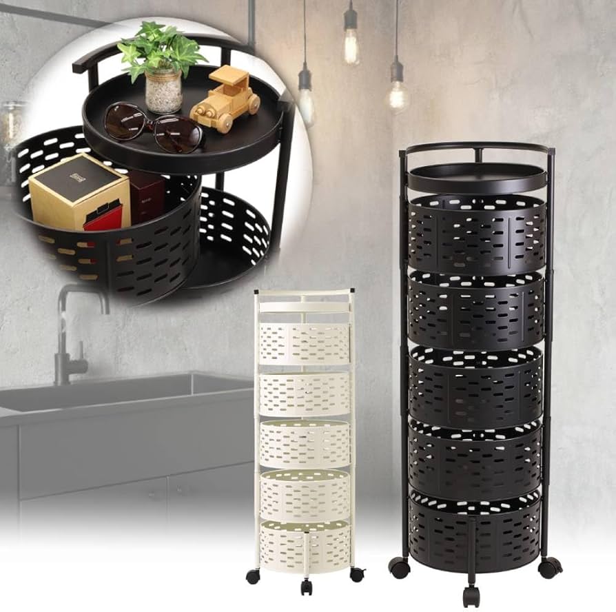 Amazon.co.jp: iimono117 キッチンワゴン キャスター付き 5段