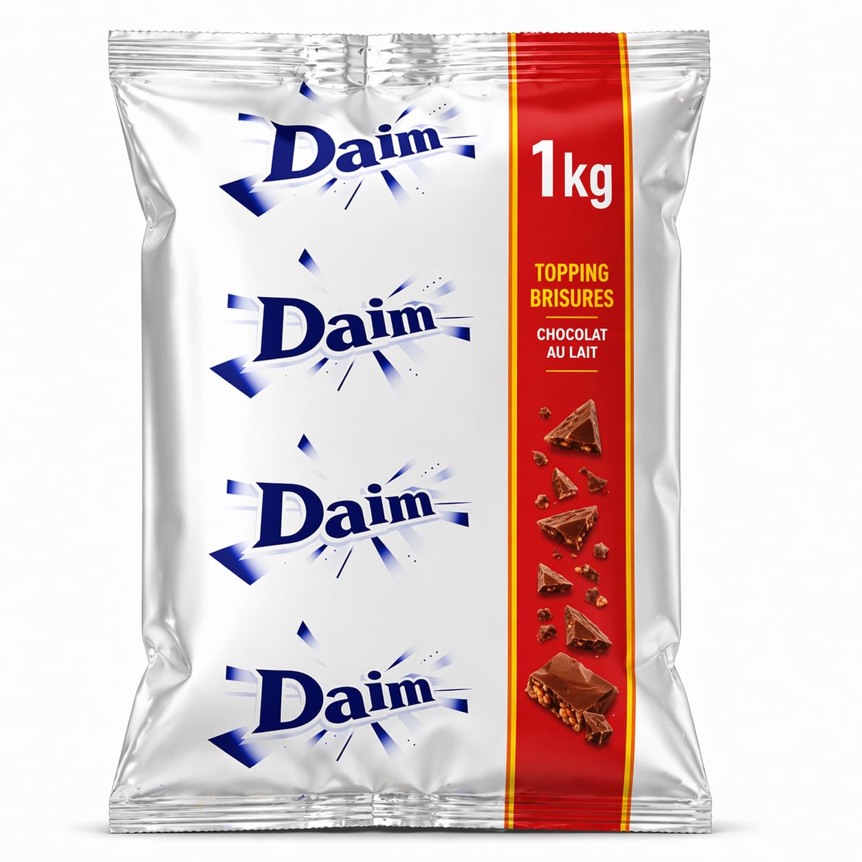 Daim Éclats Chocolat au Lait et Caramel Croquant – Brisures pour Pâtisserie, Desserts, Gâteaux et Glaces – Sachet 1 kg