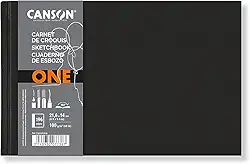 CANSON Caderno Artbook Sketchbook One 100g/m² A5 14,8 x 21cm 80 Folhas
