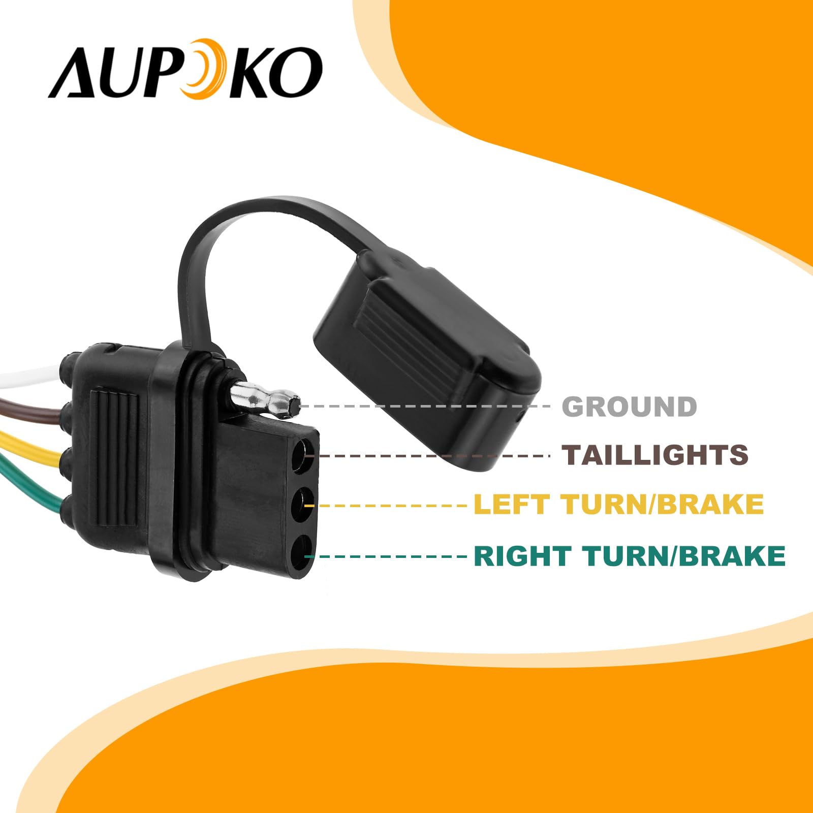 Mua 7 Way Blade To 4 Way Flat Trailer Adapter, Single-Function 7 Way Blade To 4 Way Flat Trailer Adapter Single Function 7 Way Round To 4 Pin Trailer Wiring Connector 116 Inches B0bpxr7rtw