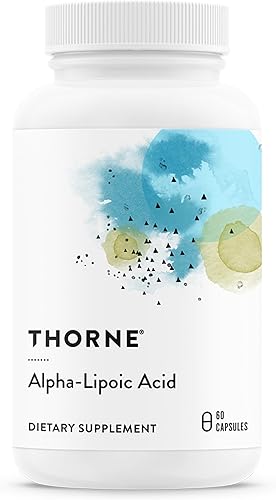 THORNE - Ácido alfa-lipoico - 300 mg - Suplemento para desintoxicación hepática, apoyo antioxidante, salud nerviosa y agudeza mental* - 60 porciones