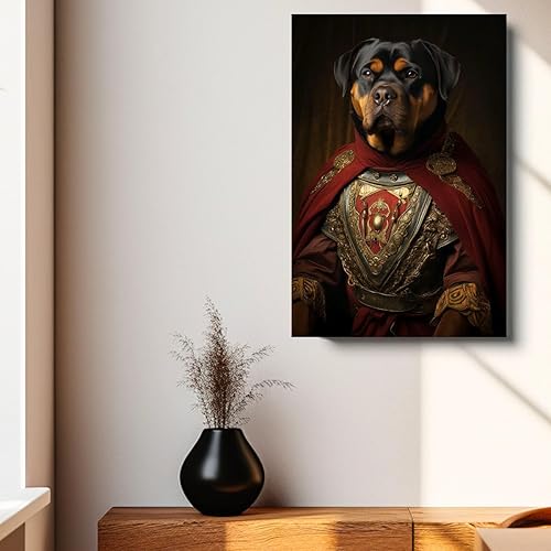 Miniatura 542 de Thuan Chow Chow Retrato de mascota con disfraz real de perro en un disfraz retrato de perro con vestimenta Retrato medieval de mascota retrato