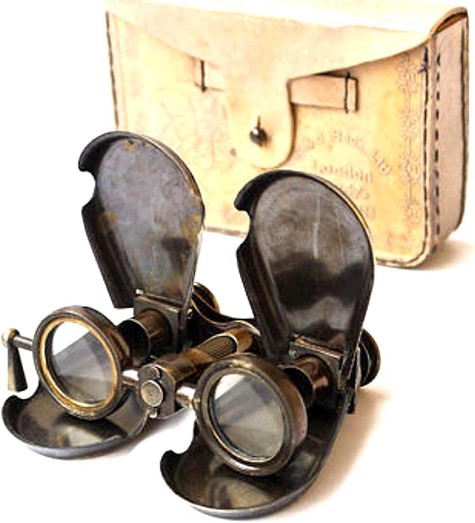 Jumelles vintage en laiton compactes pour éviter les objets encombrants - 4