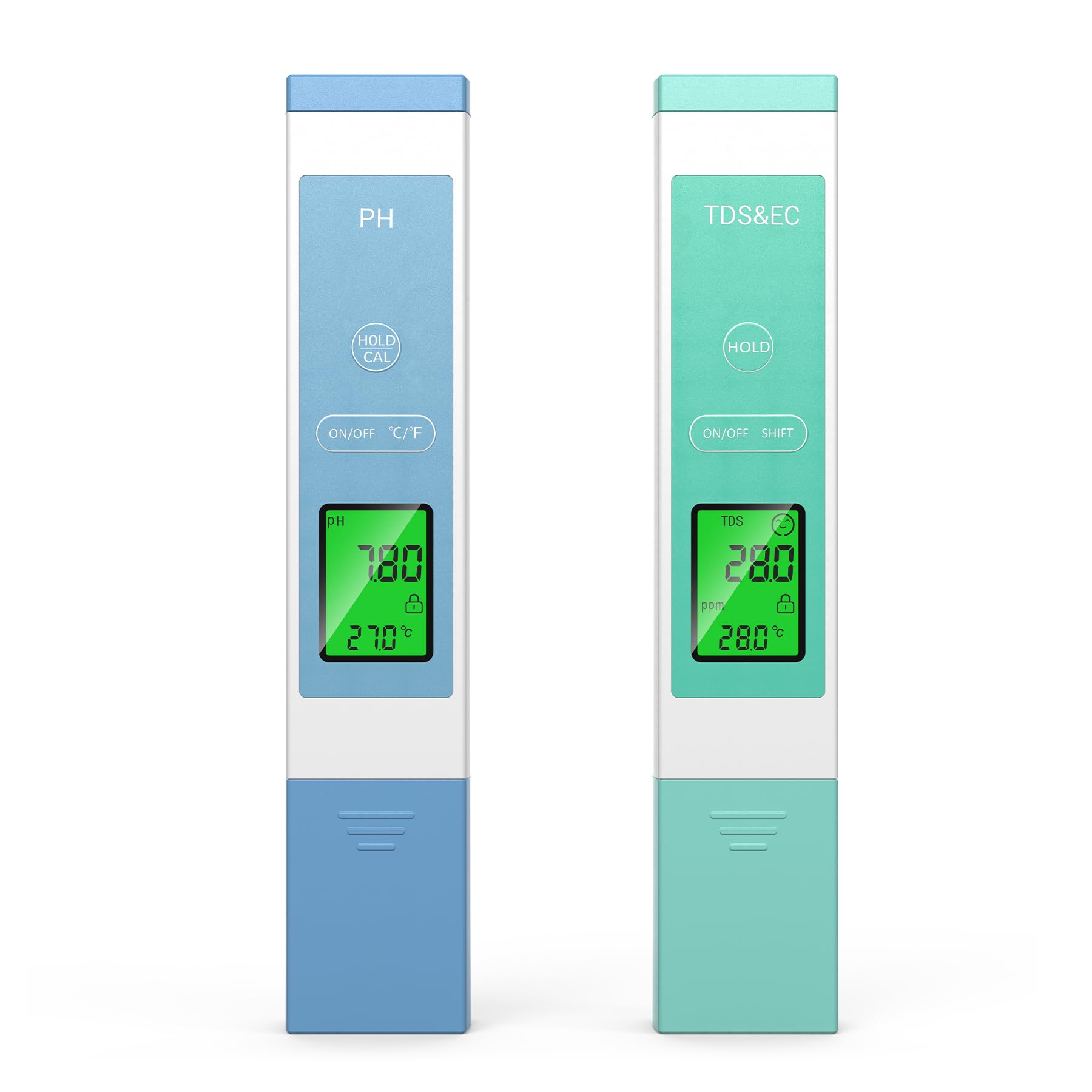 Forever Speed Medidor de pH Agua 4 en 1 pH Meter pH/TDS/EC/Temperatura para Piscina SPA Acuario