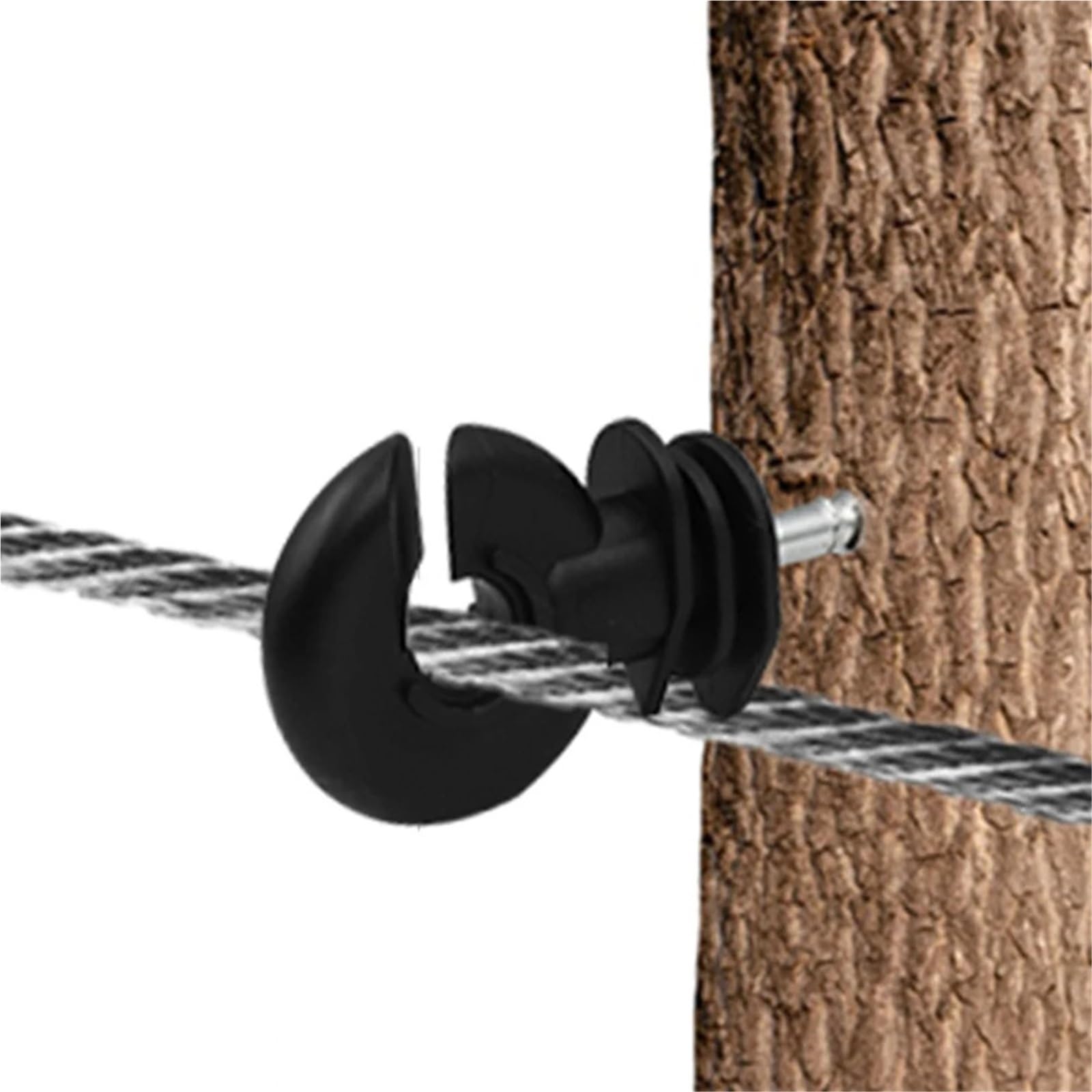 Anillo Aislador Aisladores Aisladores de cerca eléctrica, poste madera for granja, aislante versátil resistente a la temperatura, 30 Uds