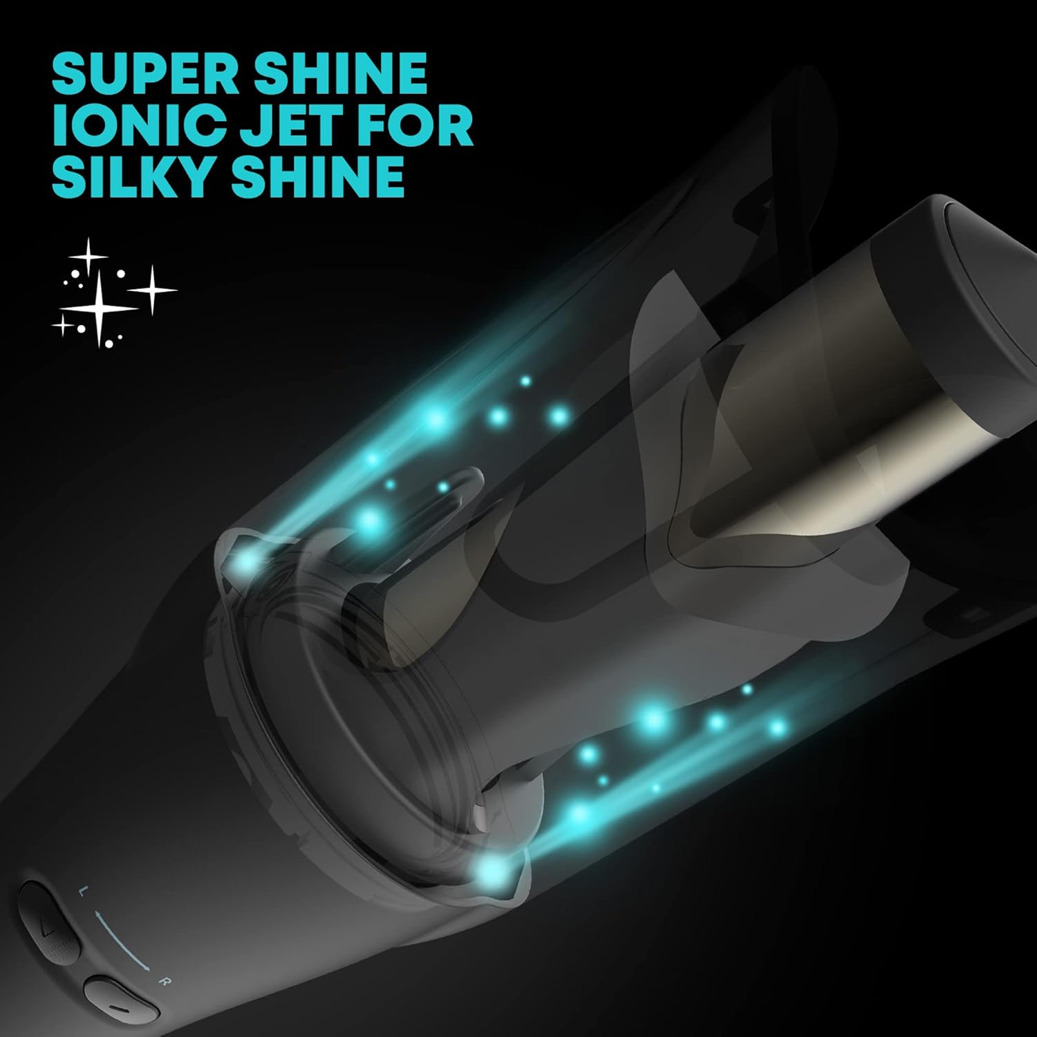 Revamp Progloss Black Ceramic Rotating Curling Iron with LED Indicator