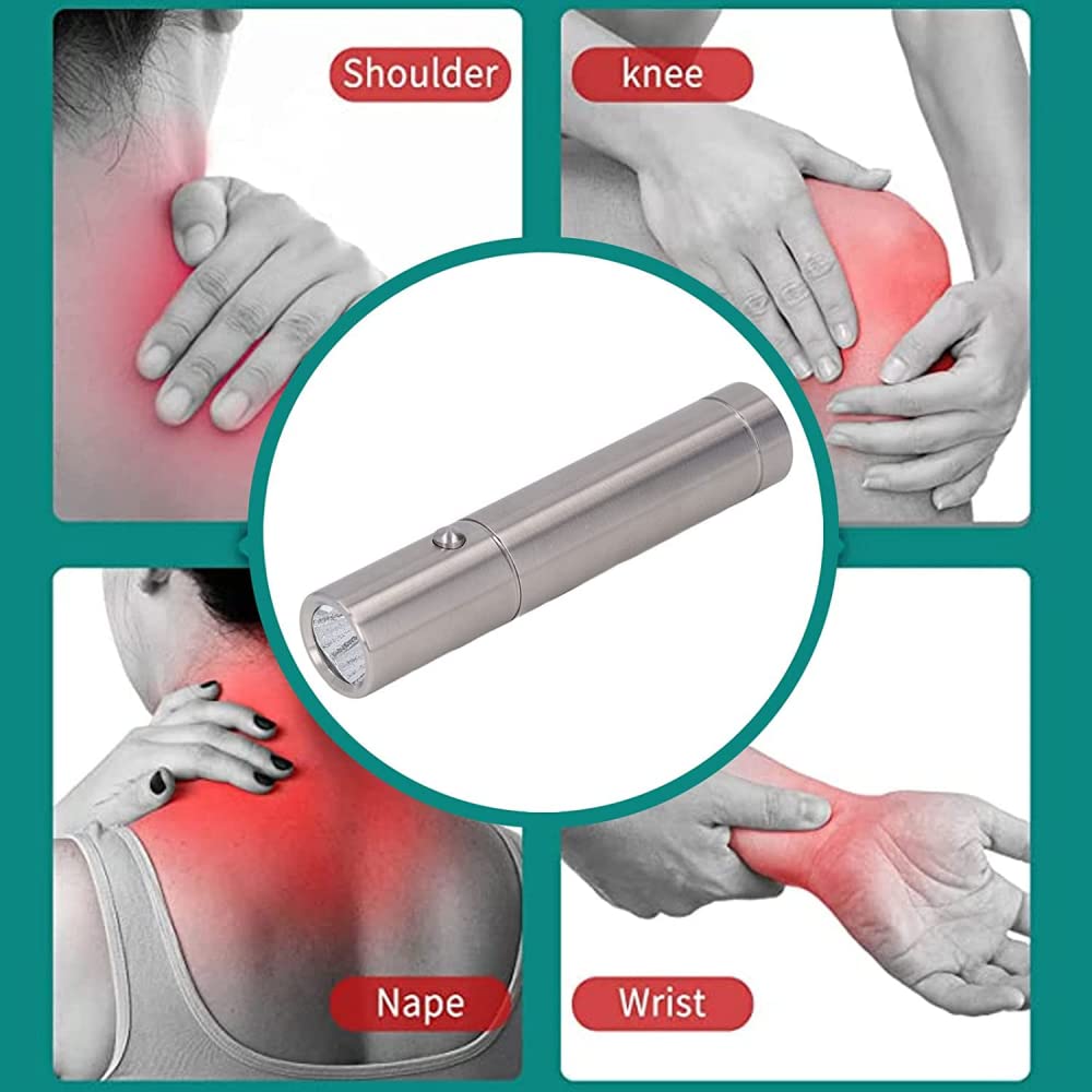 Linterna De Terapia Roja, Luz Infrarroja De Fisioterapia, Linterna PortáTil De Infrarrojos Apagados, Linterna De Luz Infrarroja LED para Aliviar Dolores Articulares Y Musculares
