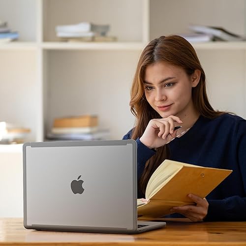 Miniatura 6 de BENWIS Funda compatible con MacBook Air de 13 pulgadas 2022 2021-2018 M1 A2337 A2179 A1932 con pantalla Retina Touch ID, carcasa rígida esmerilada,