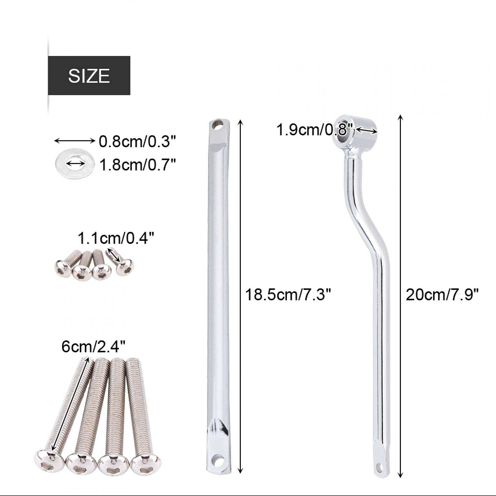 Barres de support de montage de sacoche de selle latérale de moto universelles en acier robuste Barres de support de montage de sacoche de selle latérale de moto universelles en acier robuste