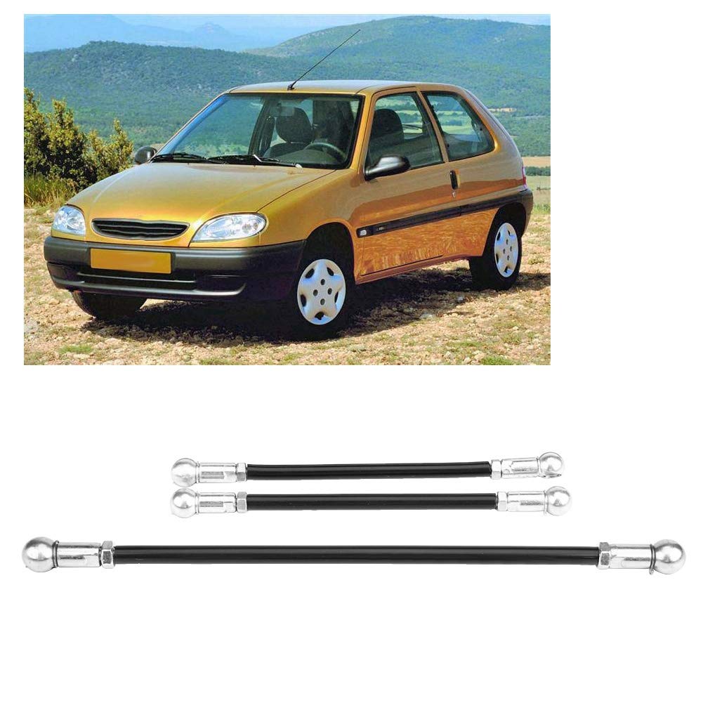 Varillas Cambio ,3 piezas Enlace de cambio Kit de reparación de varillas de conexión de varilla de cambio juego de caja de cambios para Saxo 1994 2004 106 1991 2003 (245283 + 2 X 2452E1)