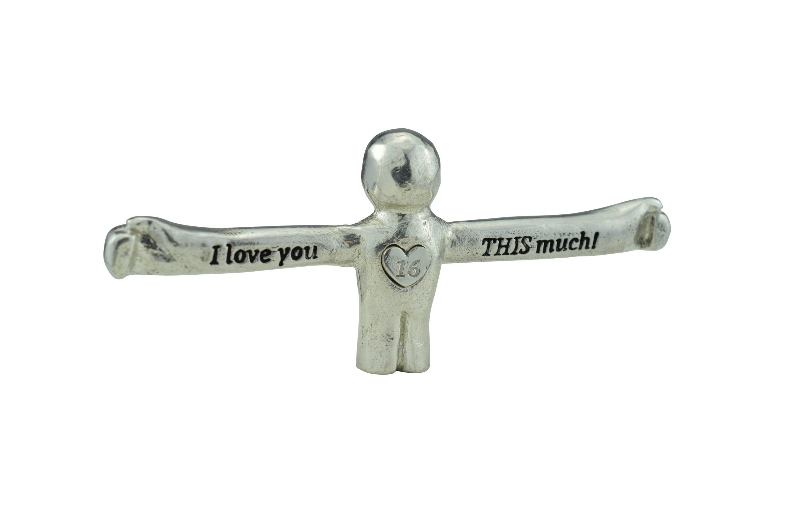 Pirantin I Love You This Much Figure - 16th Anniversary Unique Gift for Husband or Wife (ilytm16)
