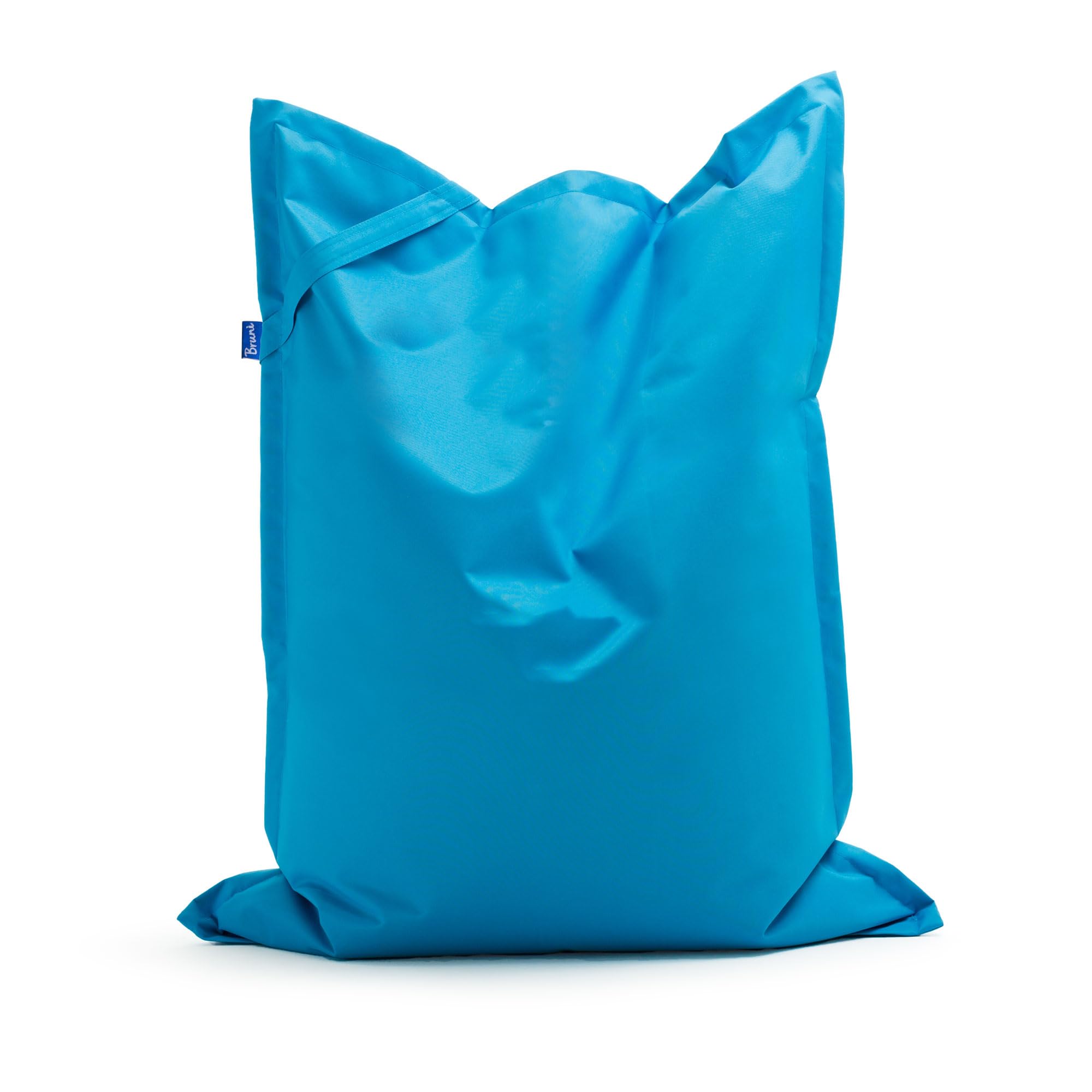 Bruni Kinder-Sitzsack Caree Kids in Blau – rechteckiger Indoor- und Outdoor-Sitzsack für Kinder mit 140x100 cm und Innenhülle, Bean Bag aus Deutschland