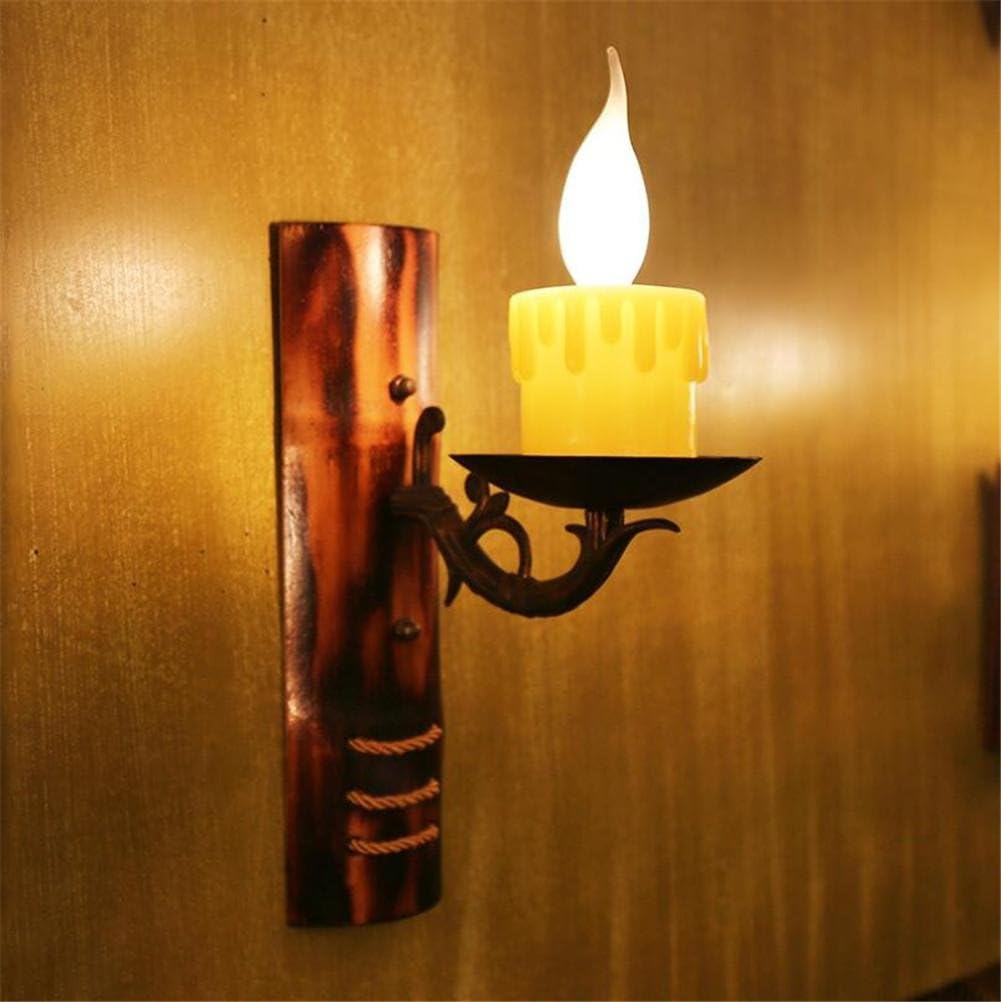Atmko®Wall Lights Wall Lights Wall Sconce Vintage Industrial Bamboo Candleholder Wall Lamp Bedroom Bedside Hallway Bar Cafe Restaurant Staircase Lighting Decorations