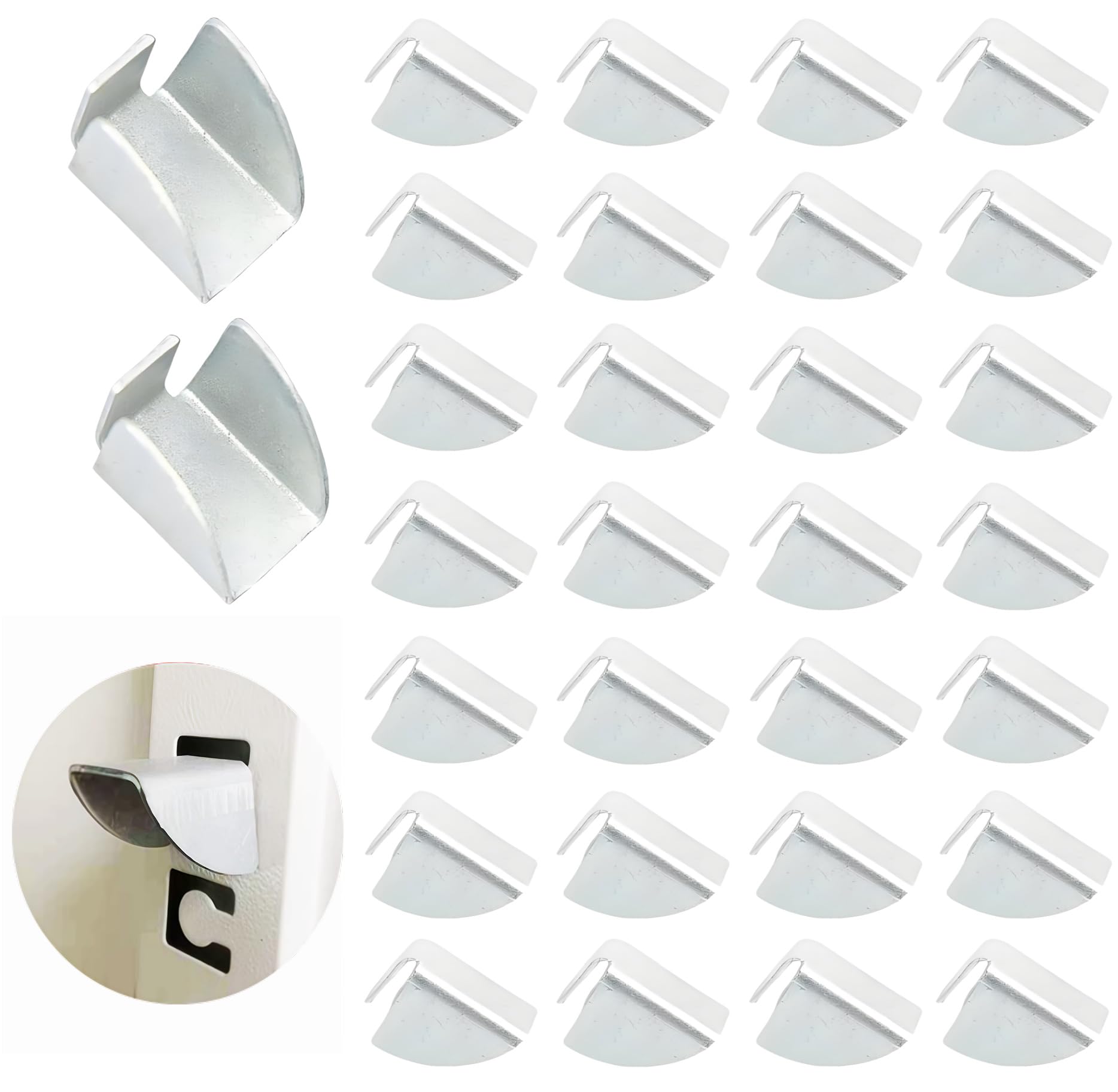 Garage Shelf Clips - 30 Pack, Removable -1