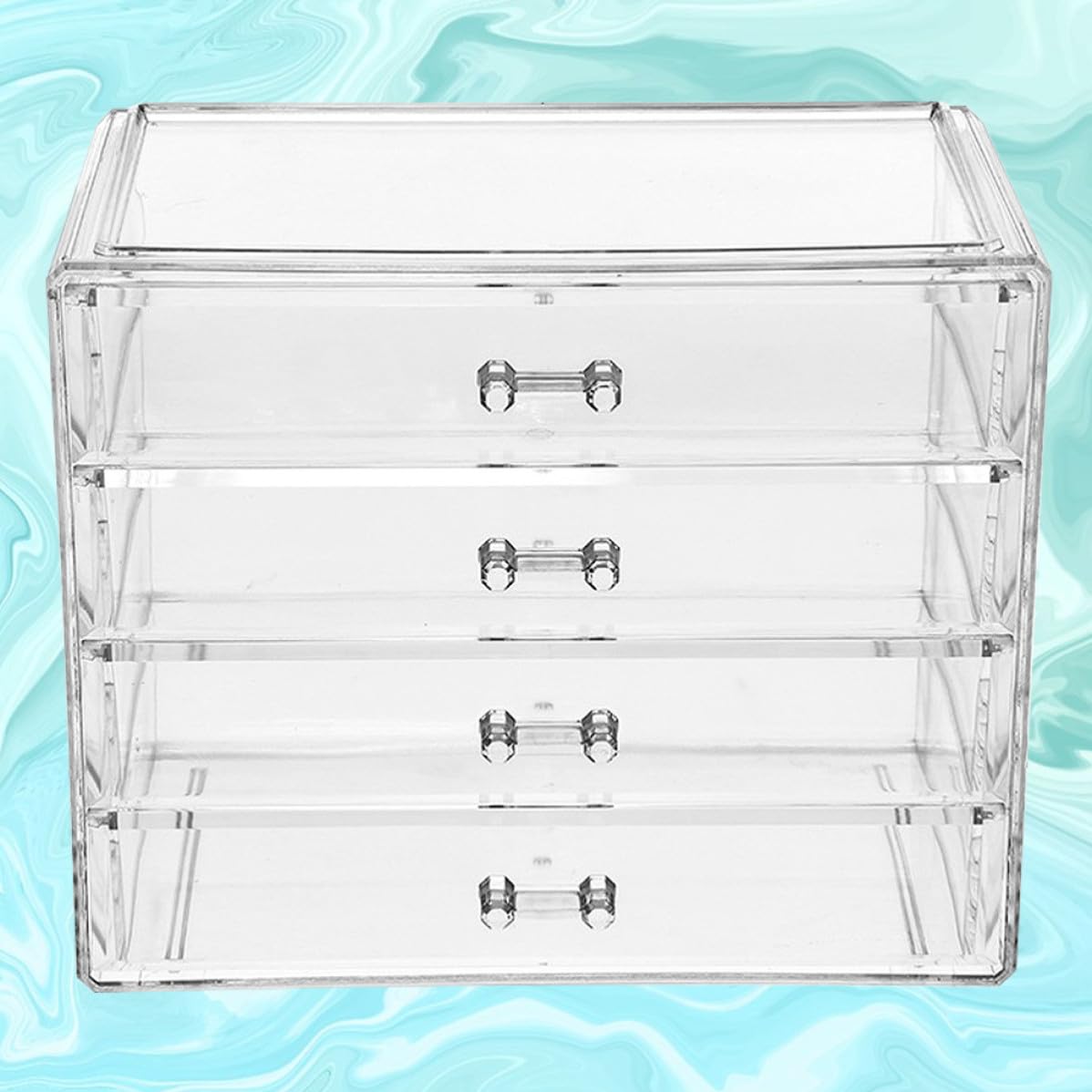 Kosmetikaufbewahrungsbox Große Acryl mit Vier Schubladen Transparente
