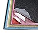 Caydo 24 Colors Shiny Superfine Glitter Fabric, PU Leather Fabric Sheet Canvas Back for Craft DIY, Hair Crafts Making, Leather Earings Making and Christmas Decoration 12.6 x 8.6 Inch (32 x 22 cm)