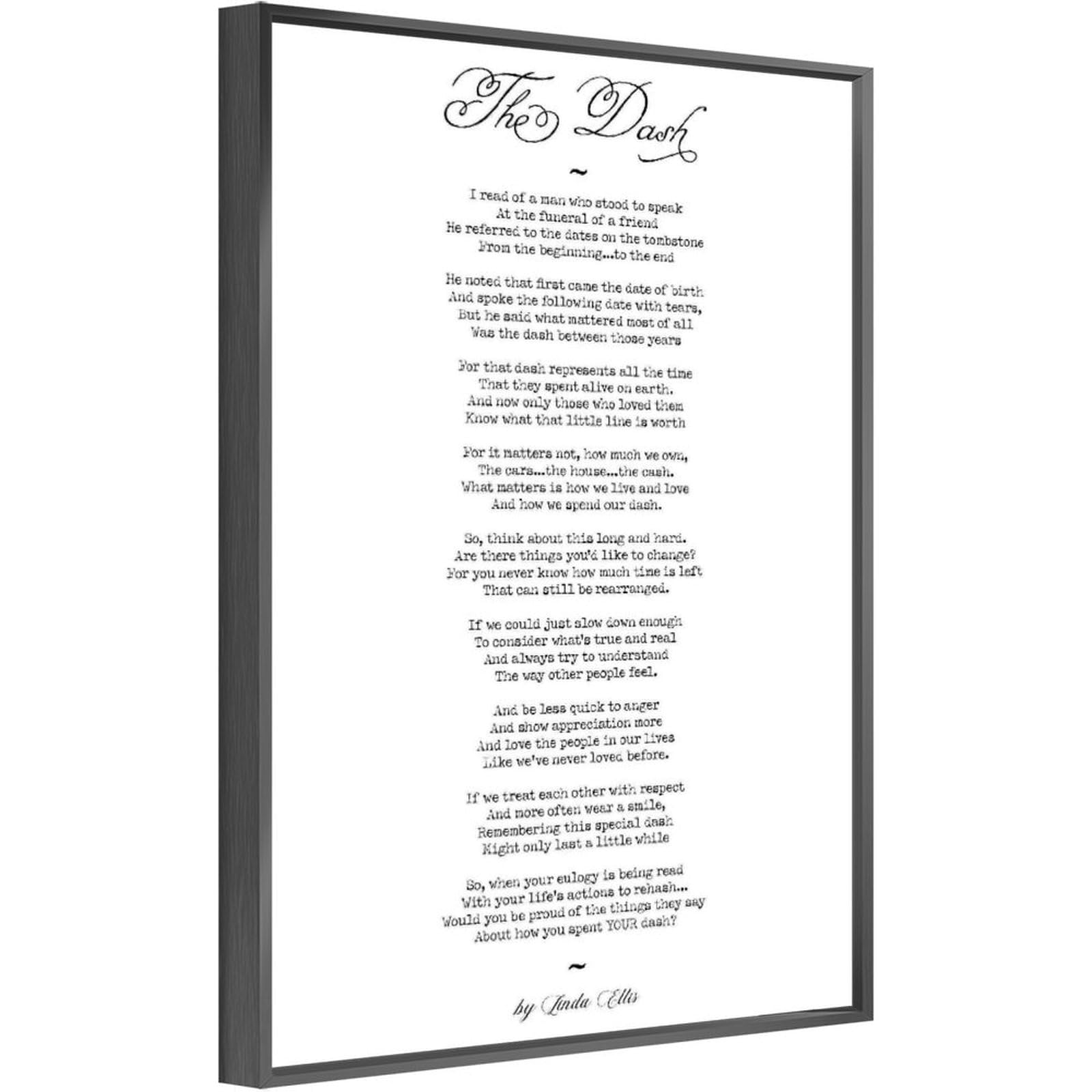 amazon-com-the-dash-poem-by-ellis-linda-poem-on-death-grief-quote-art-wall-decoration-poster-family-bar-restaurant-garage-cafe-art-sign-gift-ready-to-hang-framed-black-12x16inch-30x40cm-posters