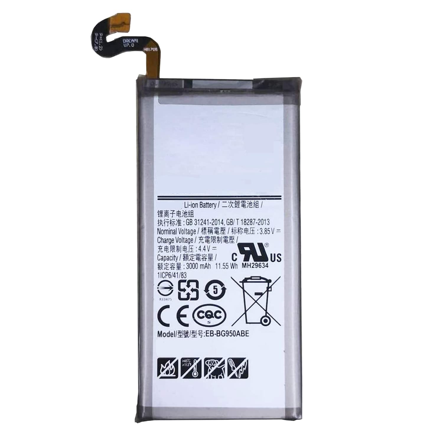 Replacement EB-BG950ABE Battery Compatible with Samsung Galaxy S8 -G950 G950F G950 G950U G950V G950A G950T G950P G950R4